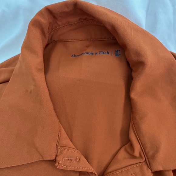 Abercrombie Long-Sleeve Slinky Knit Shirt Dress NWT - Picture 3 of 4